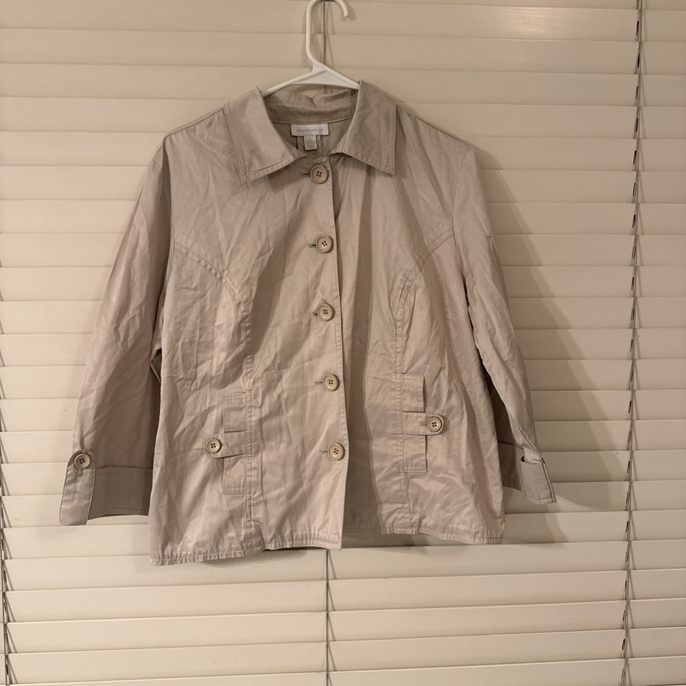 Charter Club Light Tan Utility Jacket